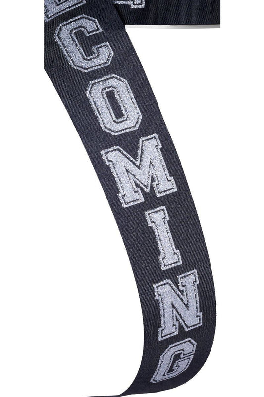 1.5" Homecoming Ribbon: Black/Silver (100 Feet)